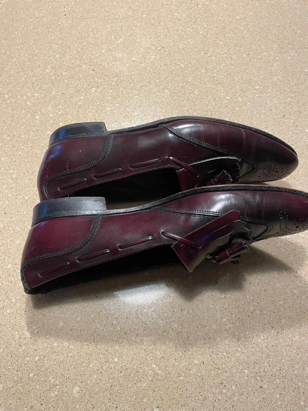 Dexter Burgundy Tassel Kiltie Loafers